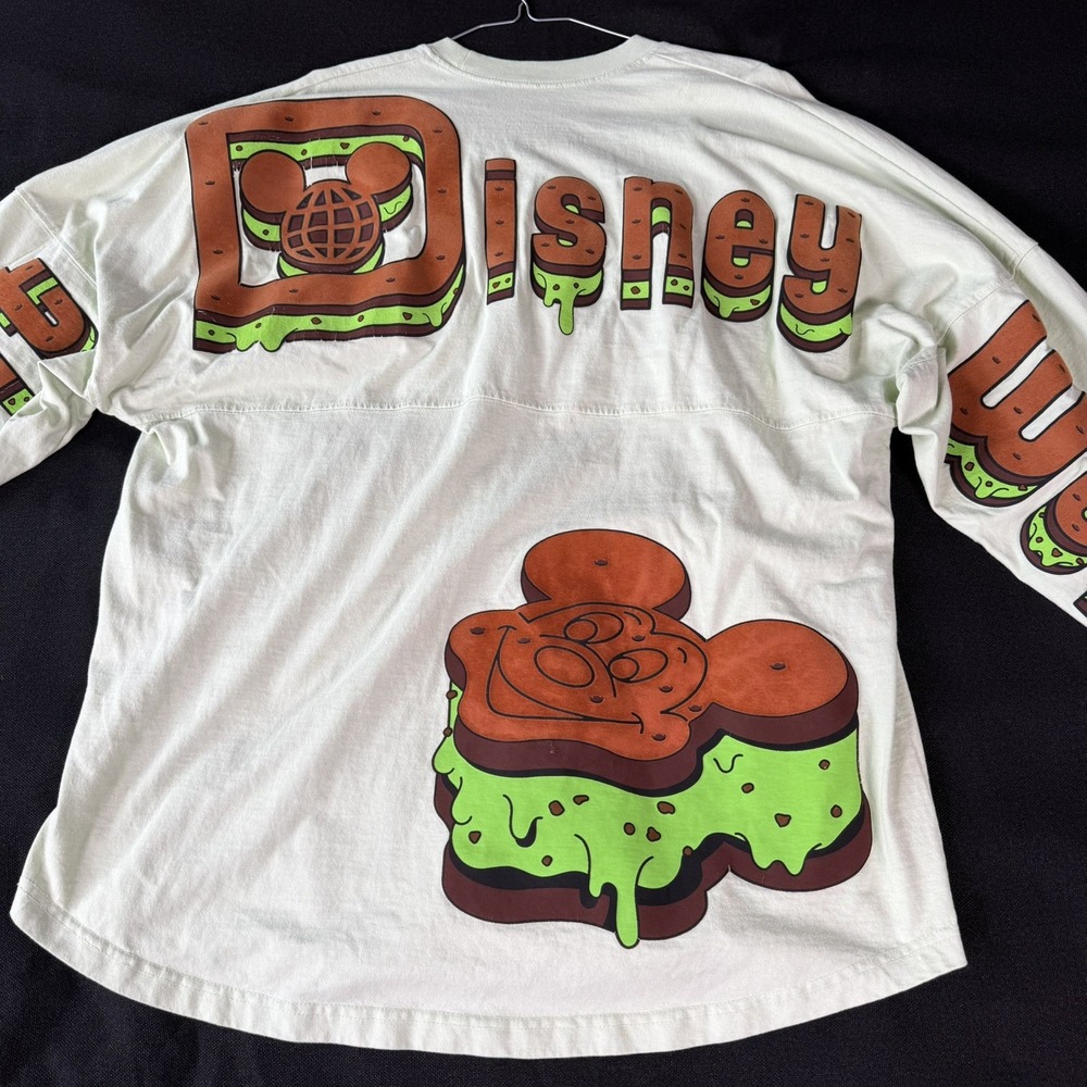 WDW Disney World Mickey Ice Cream Sandwich Mint Green Spirit Jersey Size XL - Picture 10 of 11
